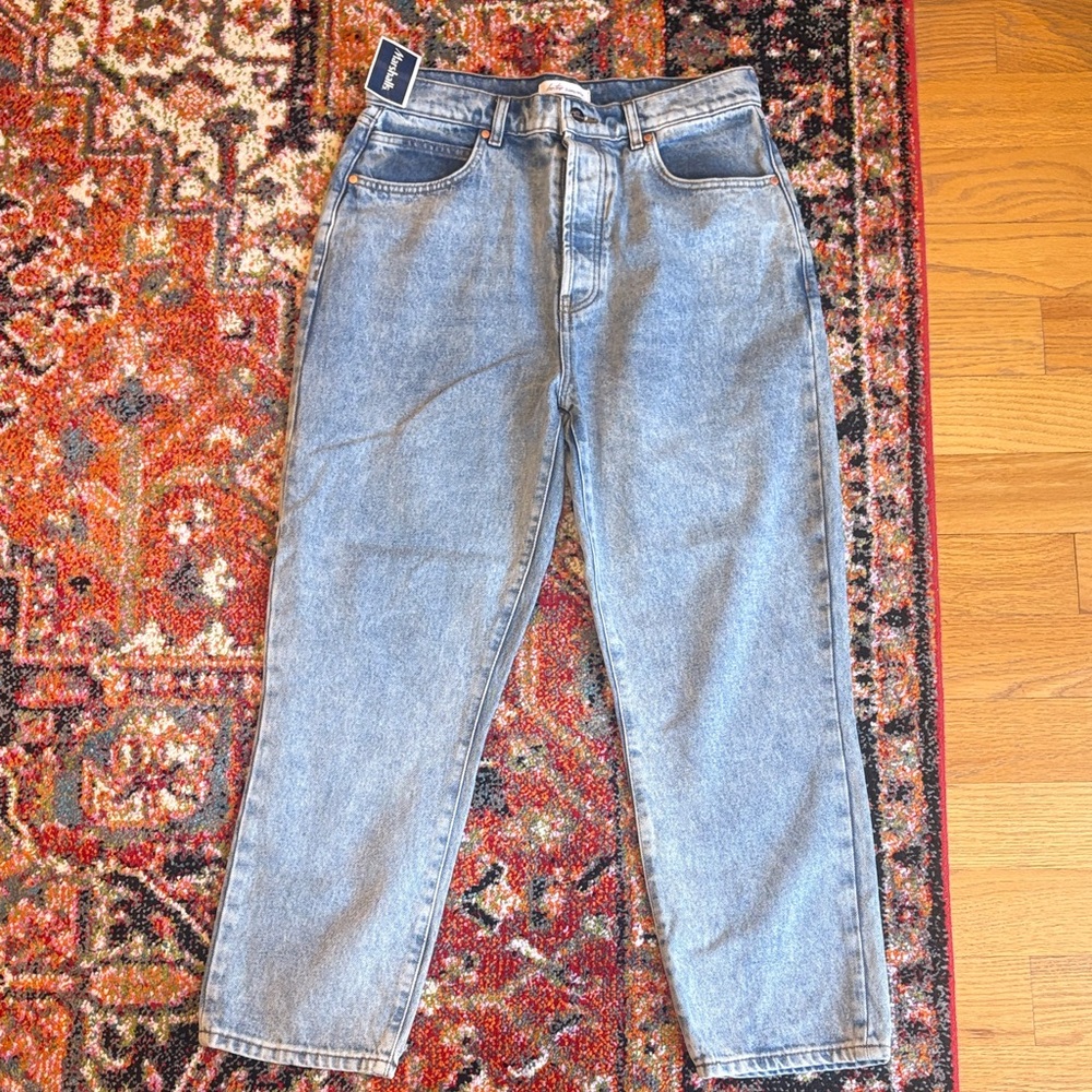 Blue High-Waisted Jeans